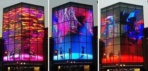 LED灯塔点亮渥太华国家艺术中心